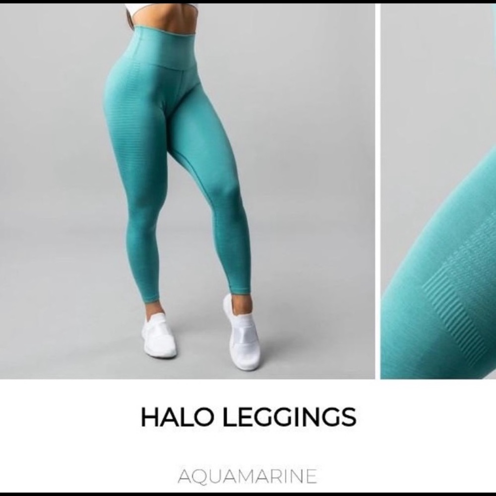 Alphalete Halo Leggings in Aquamarine